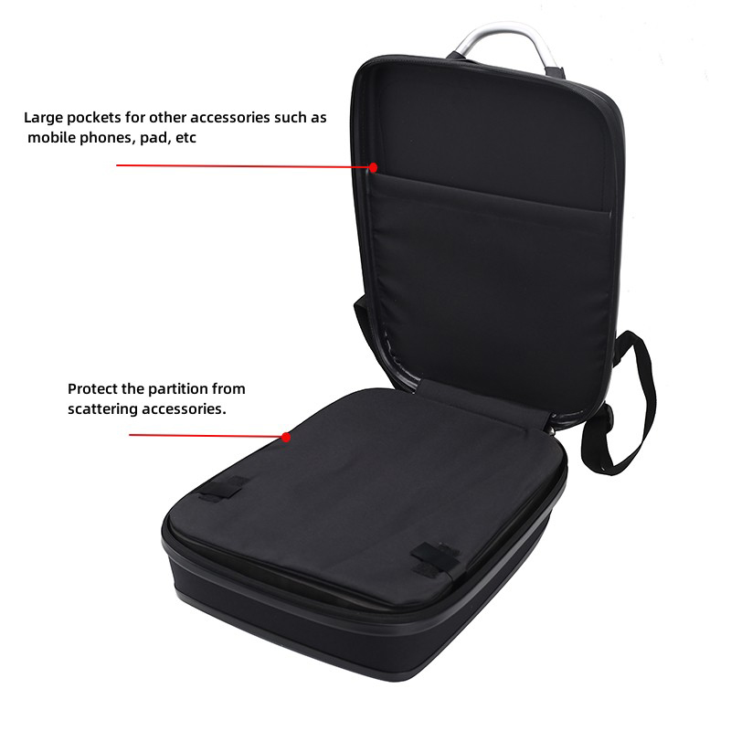 Backpack Hard Shell Waterproof Bag for DJI RC 2 with Screen /RC-N2 Remote Control Battery Charger Portable Case DJI Air 3 Drone