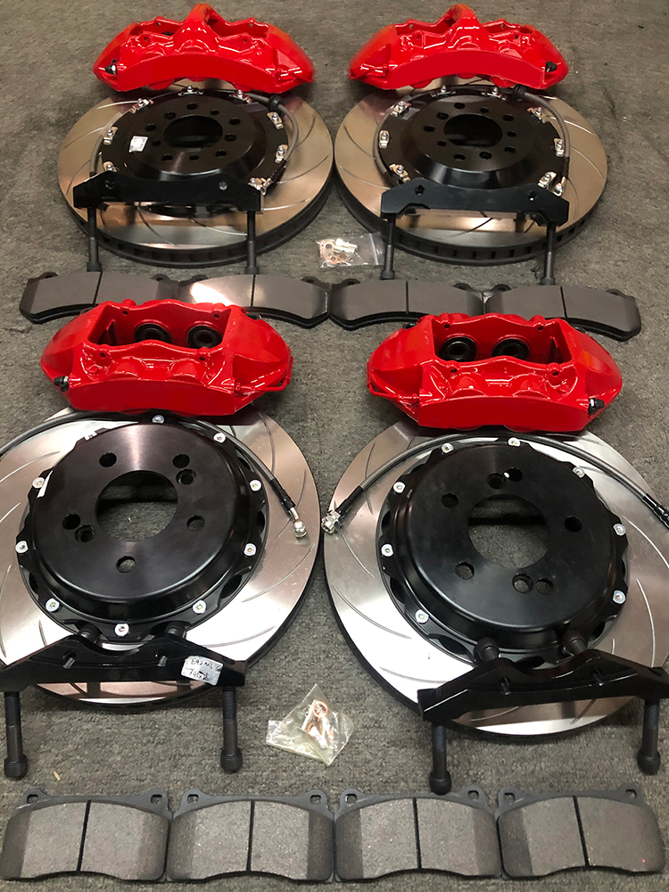 Upgrade GT6 Front GT4 Rear Big Brake Kits with Drilled and Sollted Disc Rotor for BMW 335i E92