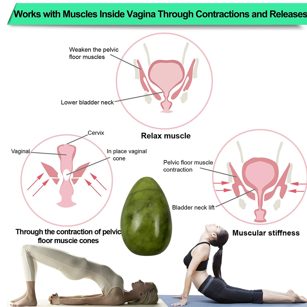 Female Vagina Care Yoni Egg Vaginal Tightening Products Natural Aventurine Jade Yoni Egg for Kegel Exercise Trainer Dropshipping