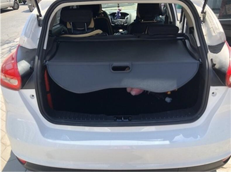 Rear Cargo Cover For Ford Focus Hatchback 2011-2018 Privacy Trunk Screen Security Shield Shade Black Beige Auto Accessories