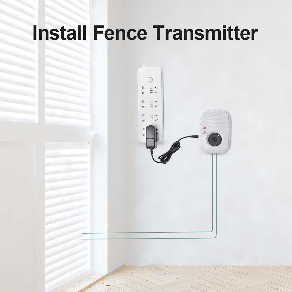 Safe Perimeter Electric Dog Fence Wire & Remote Dog Training, Above No Dig or Underground Wire Fence