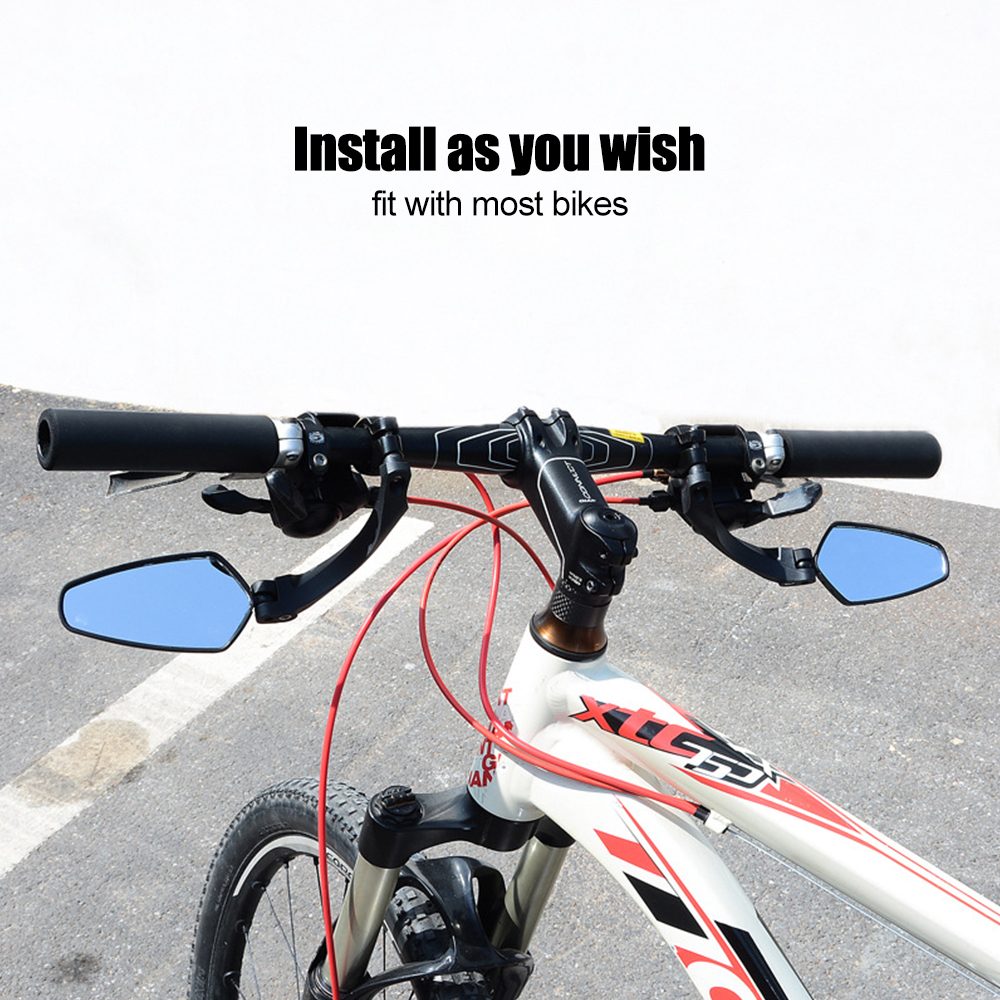 Uwayoo Rear View Mirror Bike Accessories Electric Scooter Motorcycle Mountain Bike Mirror For Bicycle Back Mirrors Handlebar