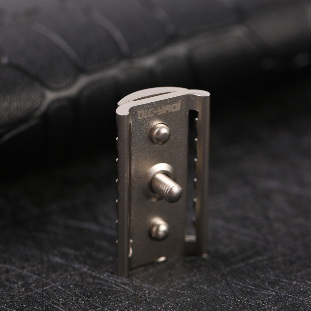 Yaqi Matte Nickel Color KNIGHT-HELMET Safety Razor Head for Men's Shaving Razors