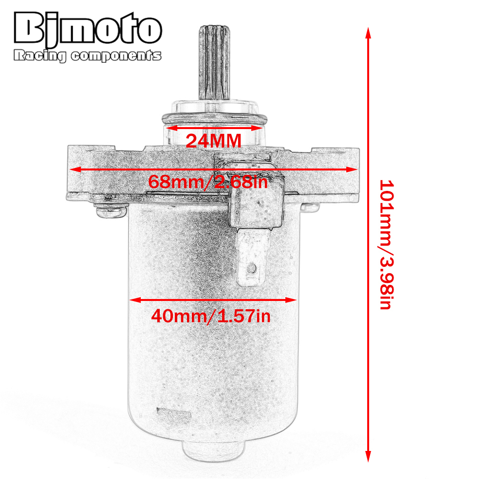 Electrical Starter Motor For Atala Byte AT10 50 Hacker AT12 50 LC 50 Racing 50 For Malaguti CR1 50 1997/2001 For ATU 50 SPIN GE
