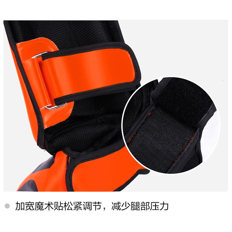 Youth/Adult Kids MMA Boxing Shin Guards Instep Kickboxing Ankle Support Equipment Karate Protectors Sanda Muay Thai Leggings DEO 240625Cj