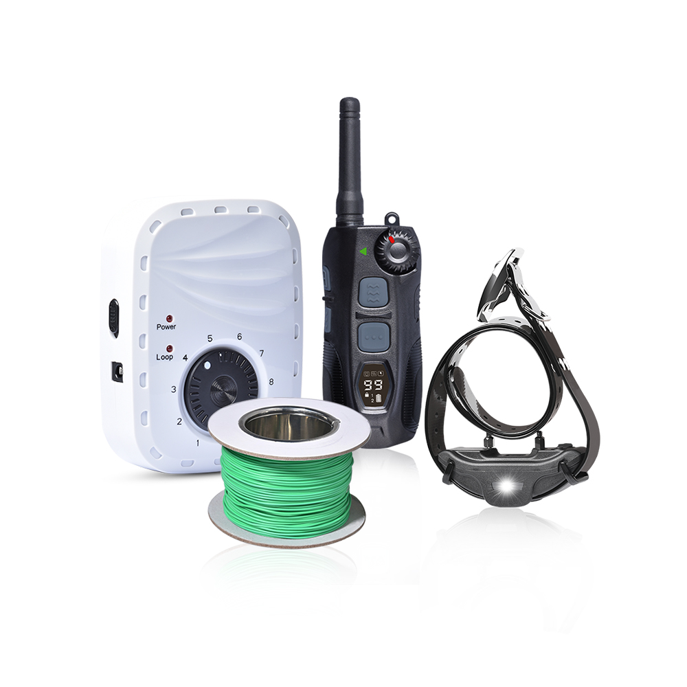 Safe Perimeter Electric Dog Fence Wire & Remote Dog Training, Above No Dig or Underground Wire Fence