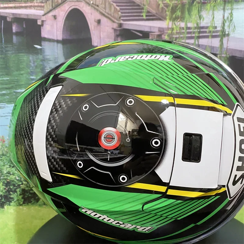 Full Face Helmet X-Spirit III ZX-10RR SHOEI X14 Green Helmet Solid X-14 Sports Bike Racing Motorcycle Helmet X-Fourteen