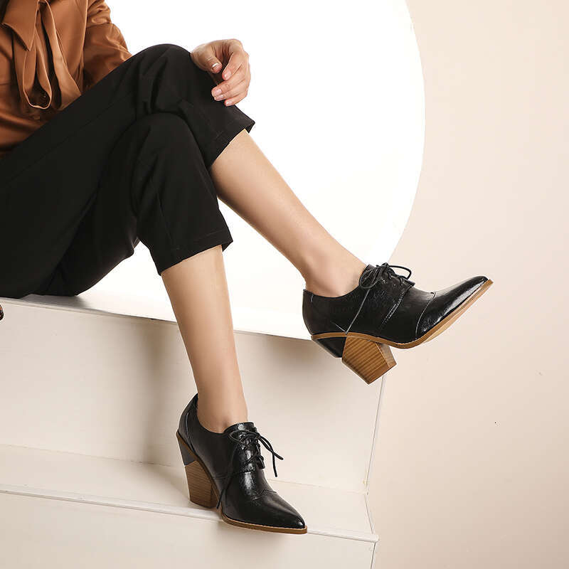 Women's PU Leather Summer Platform Sneakers Heels Casual Oxford Shoes Loafers Moccasins Spring Vintage For Woman 2022 Trend New