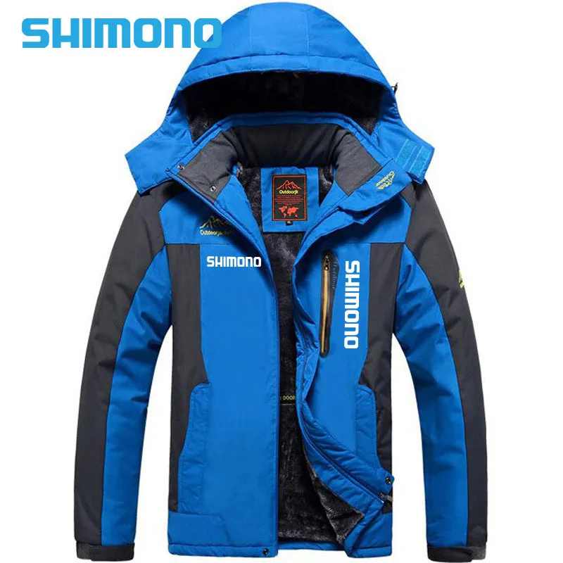 2024 New Fishing Clothing Autumn Winter Waterproof Warm Fishing Jackets Men Fleece Thick Outdoor Fishing Shirts L-6XL