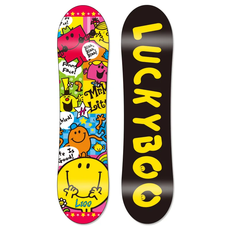 LUCKYBOO Children's Snowboard Winter Outdoor Sport Free Skiing Boy Girl Beginners Learn Ski Board Equipment80cm90cm