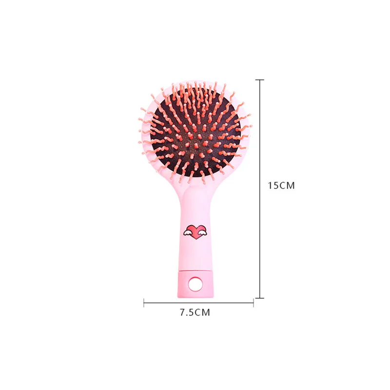 Anti-static Magic Detangler Hair Curl Straight Massage Comb Hair Brush Hair Care Styling Tools with Mirror