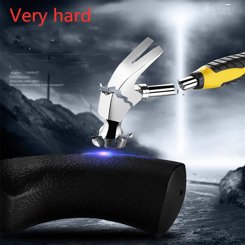 Hunting Slingshot Big Power Dyeing Surface Treatment Using Flat Rubber Band to Accurately Aim The Slingshot for Novices No Wood