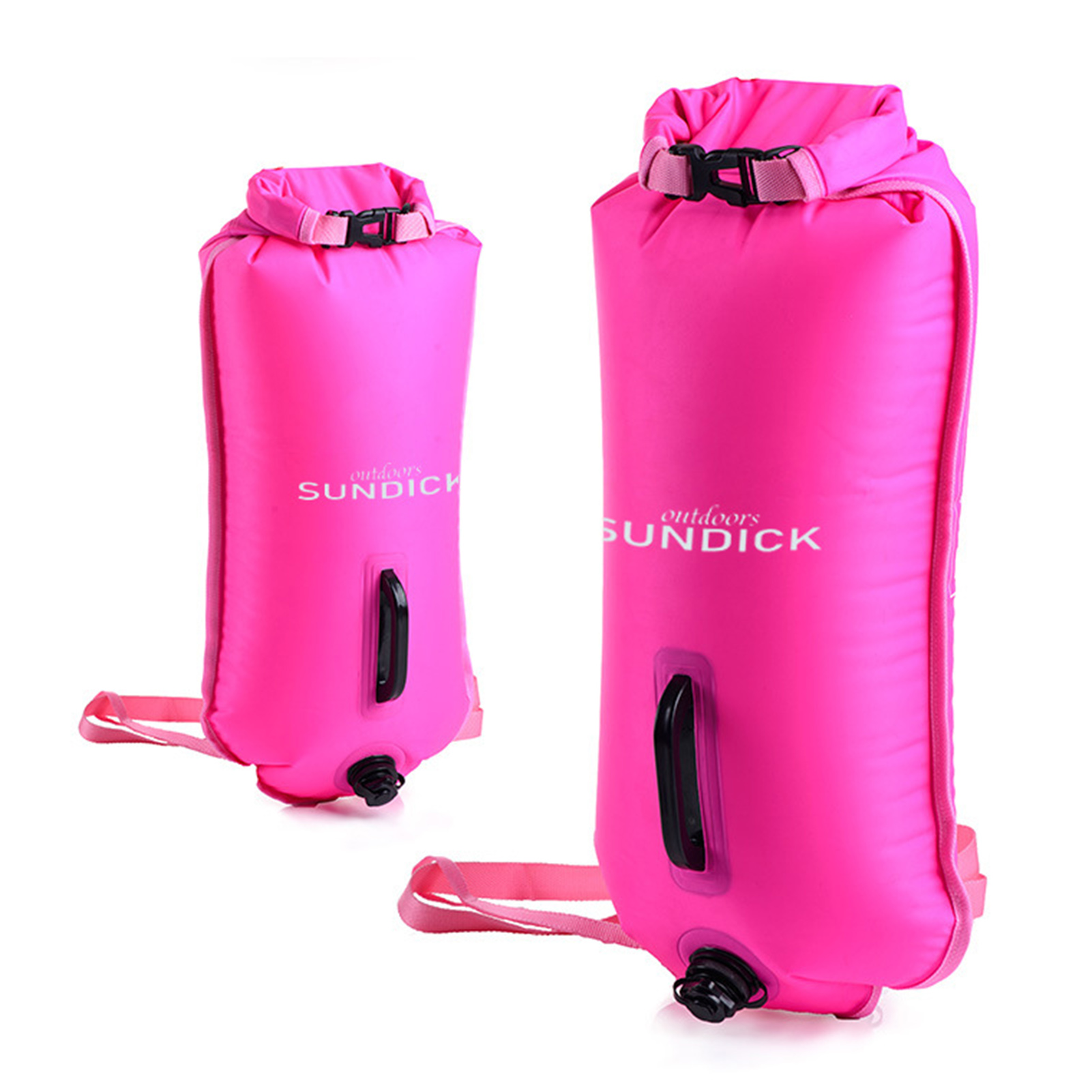 Swim Buoy & Drybag For Swimmers Three-layer Double-airbag Waterproof Storage Bag For Outdoor Swimming Beach Snorkeling Rafting