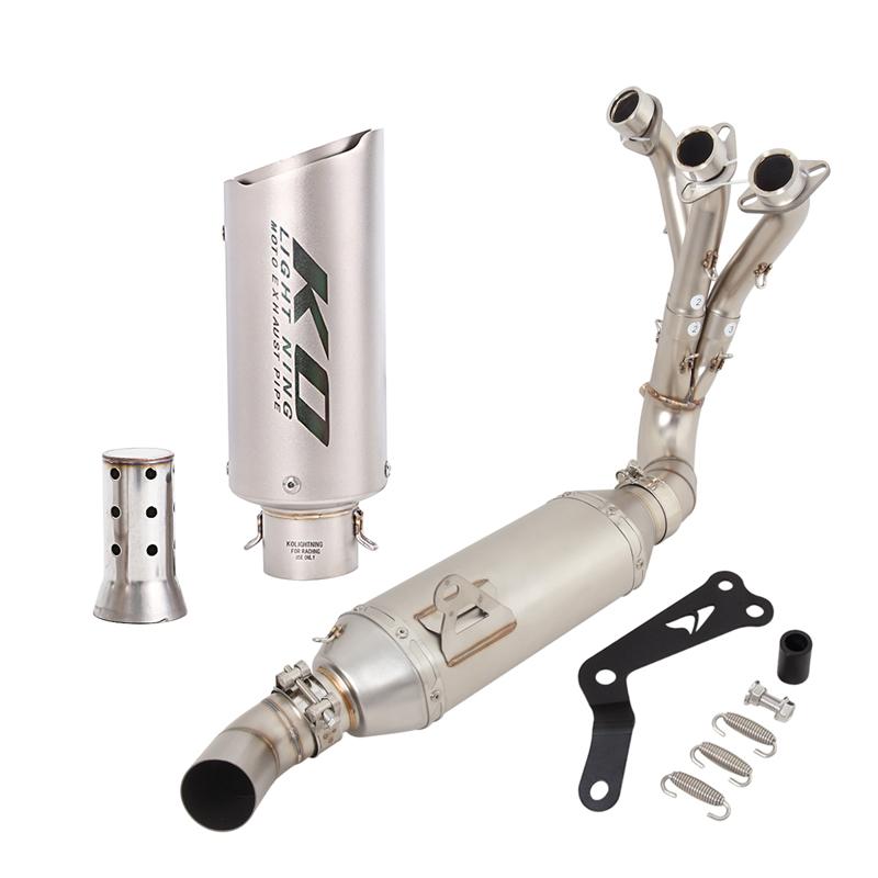 For YAMAHA Tracer 9/9GT 2021-2023 MT09 FZ09 2020-2023 XSR900 Motorcycle Exhaust Muffler Tail Pipe Full Exhaust Ssytem Front Tube