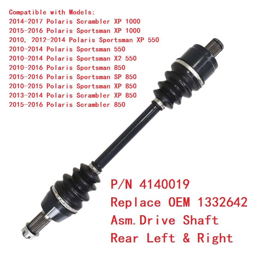 For POLARIS SPORTSMAN 700 800 & POLARIS SPORTSMAN 850 1000 & SPORTSMAN TOURING TRACTOR 1000 ATV parts CV Axle Half drive Shaft