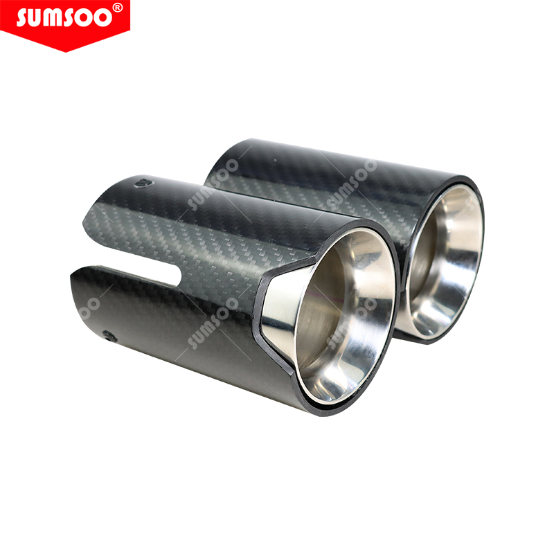 SUMSOO1pcs For BMW E90 E92 325i Jetta MK6 Jetta MK6 Bora Golf 6 Variant Golf 7 Car Exhaust tip Muffler Tip Cover