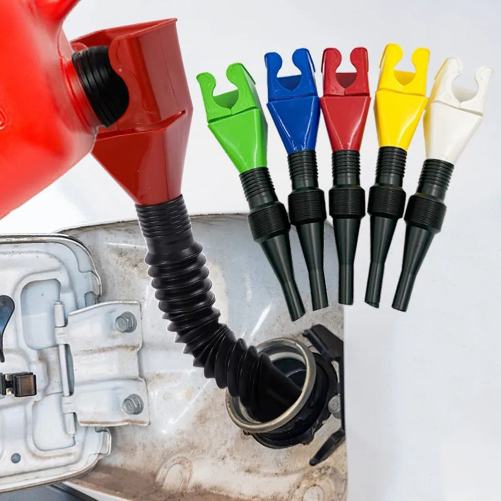 5PCS Flexible Draining Tool Snap Funnel Draining Oil Snap Universal Hand-Free