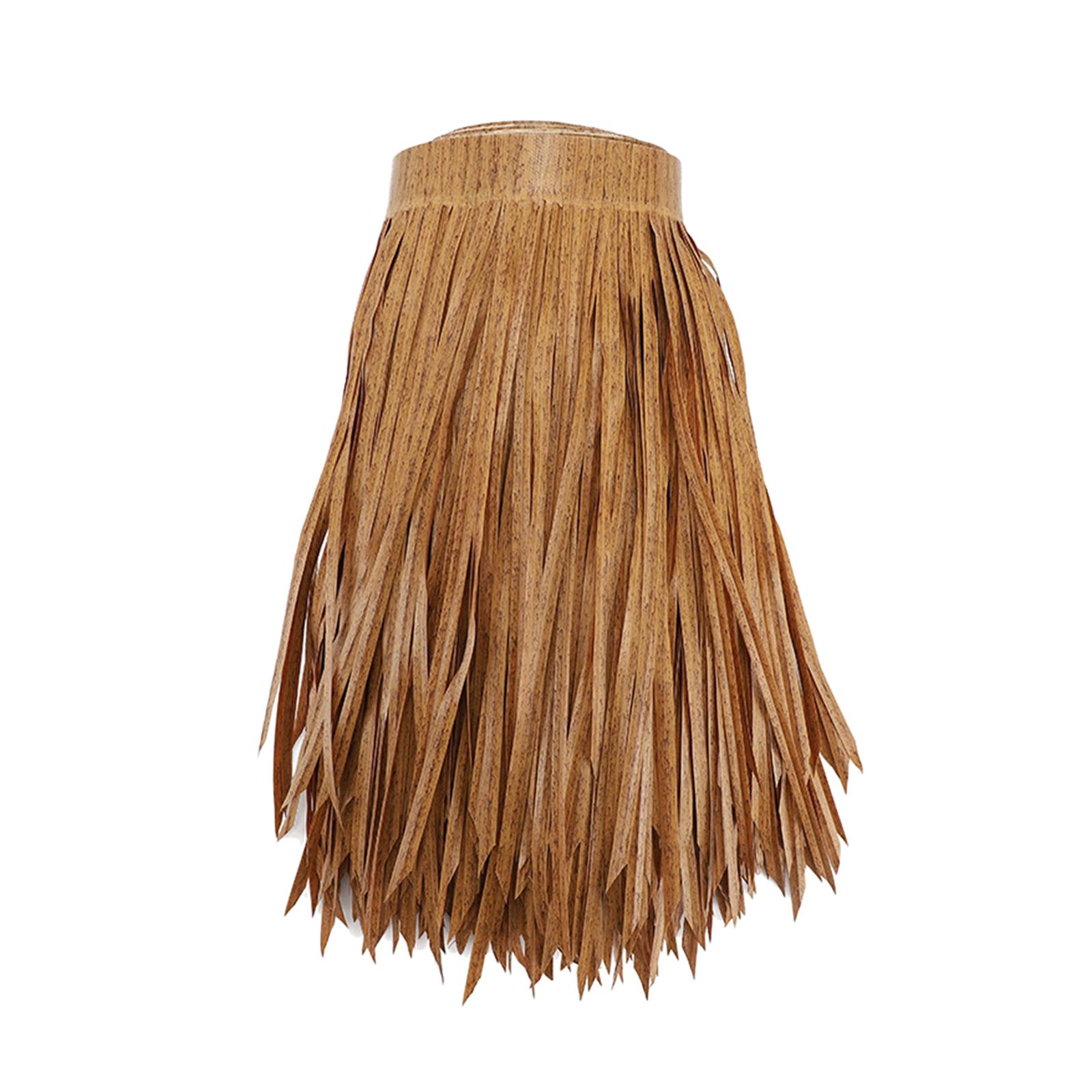 Straw Roof Thatch Artificial Palm Thatch Fake Grass Skirting Roof Panel Palm Thatch Roll for Bar
