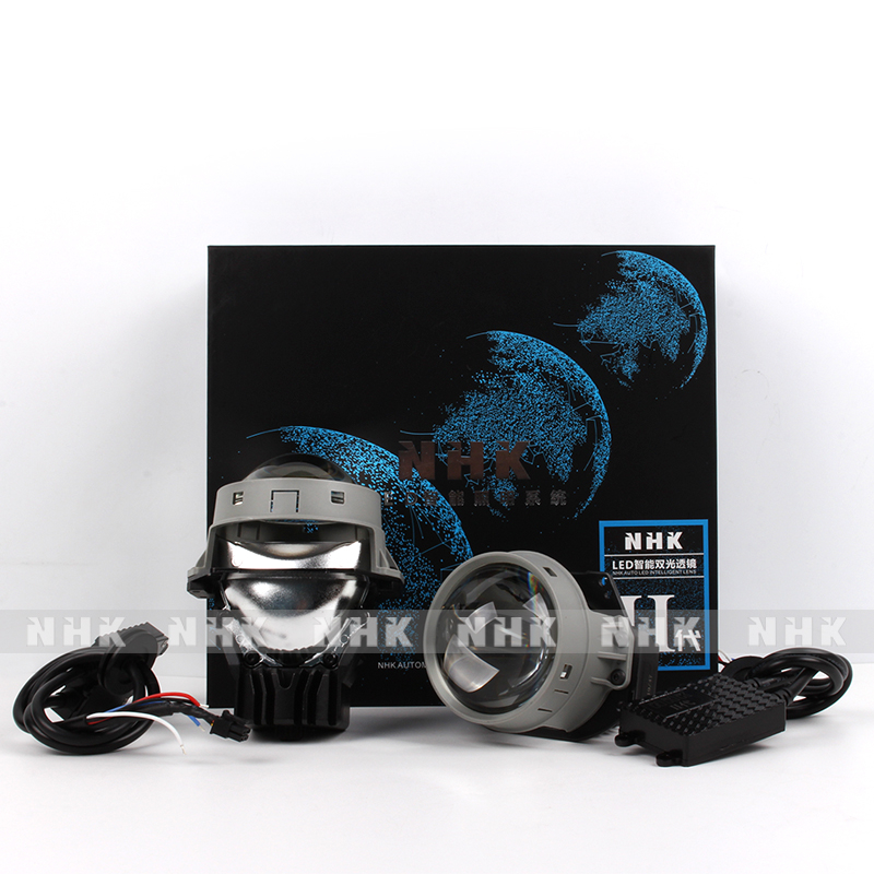NHK Bi-LED Projector The Second Generation 3.0inch LHD Low Beam 40W High Beam 40W 5500K Led Light Headlamp Car Accessories