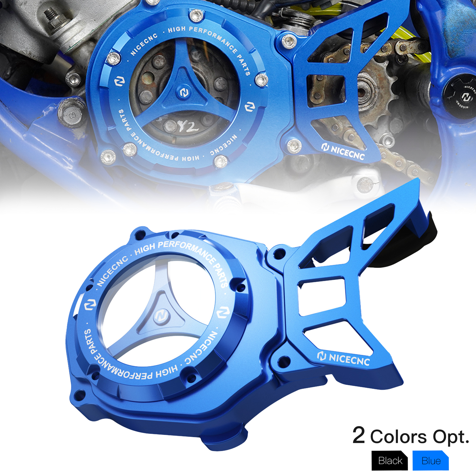 Motorcycle Sprocket Cover Guard & Motor Cover Kit For Yamaha YZ85 2002-2023 YZ80 1993-2001 YZ65 2018-2023 YZ 85 80 65 Aluminum