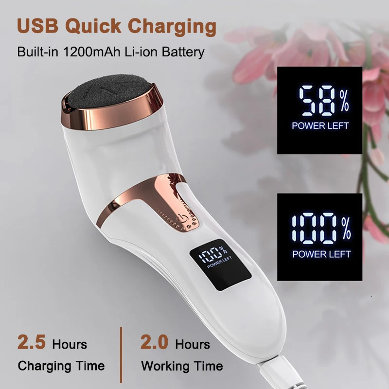 Electric Pedicure Tools Foot Care File Leg Heels Hard Cracked Dead Skin Callus r Feet Foot Files Clean Care Machine o240629