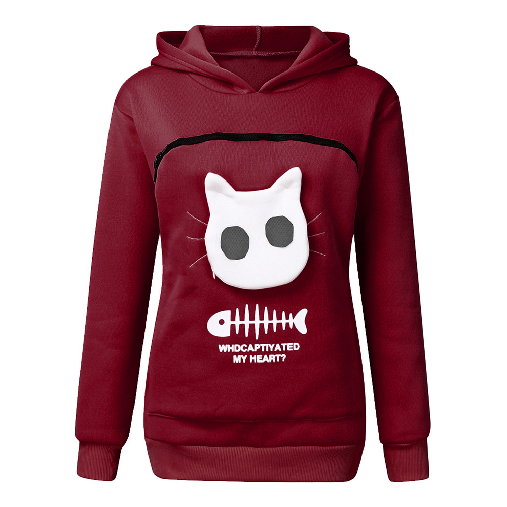 Cat Lovers Hoodie Winter Hoodies Sweatshirt Man Women Animal Cuddle Pouch Hood Pullover Carry Dog Cat Breathable Sweatshirts Hot