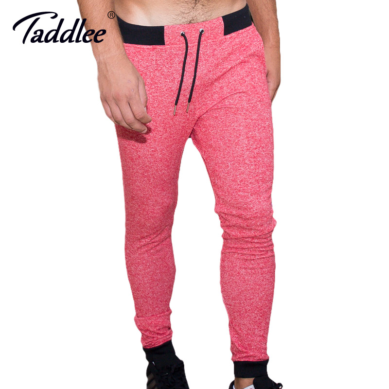 Taddlee Brand Men Legging Full Length Long Pants Sweetpants Jogger Active Sports Running Gym Gasp Trousers Skinny Bottoms Cotton