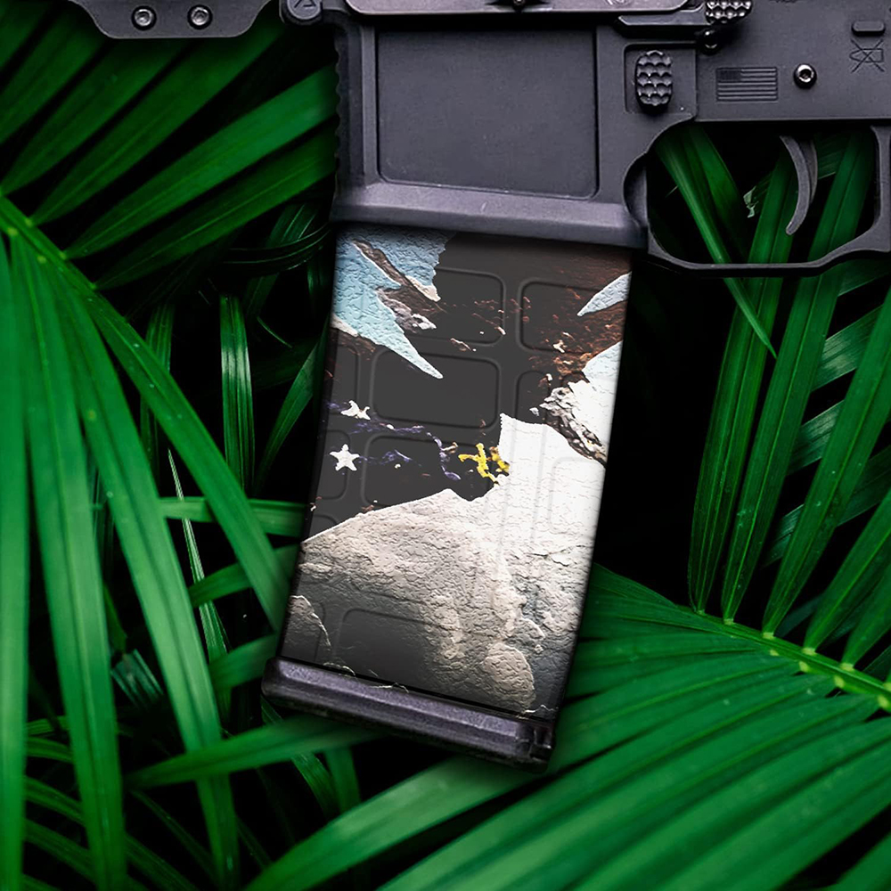 ZOHAN Gunskins Gear Waterproof Gun Skins vinyl Stickers for AR-15 Mags skin Guns Mag Skin Hunting Camo military accesory
