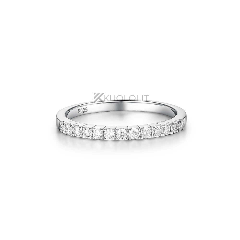 Kuololit 0.3CTW Lab Grown Diamonds Rings for Women Men White Gold 18K 14K 10K 925Sliver Band Ring for Engagement Wedding Classic