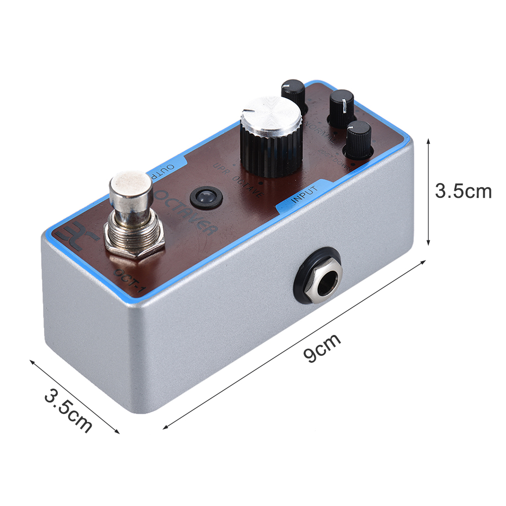 ENO EX OCT-1 OCTAVE Mini Octave Guitar Effect Pedal True Bypass Full Metal Shell Electric Guitar Pedal Effect Guitar Accessories