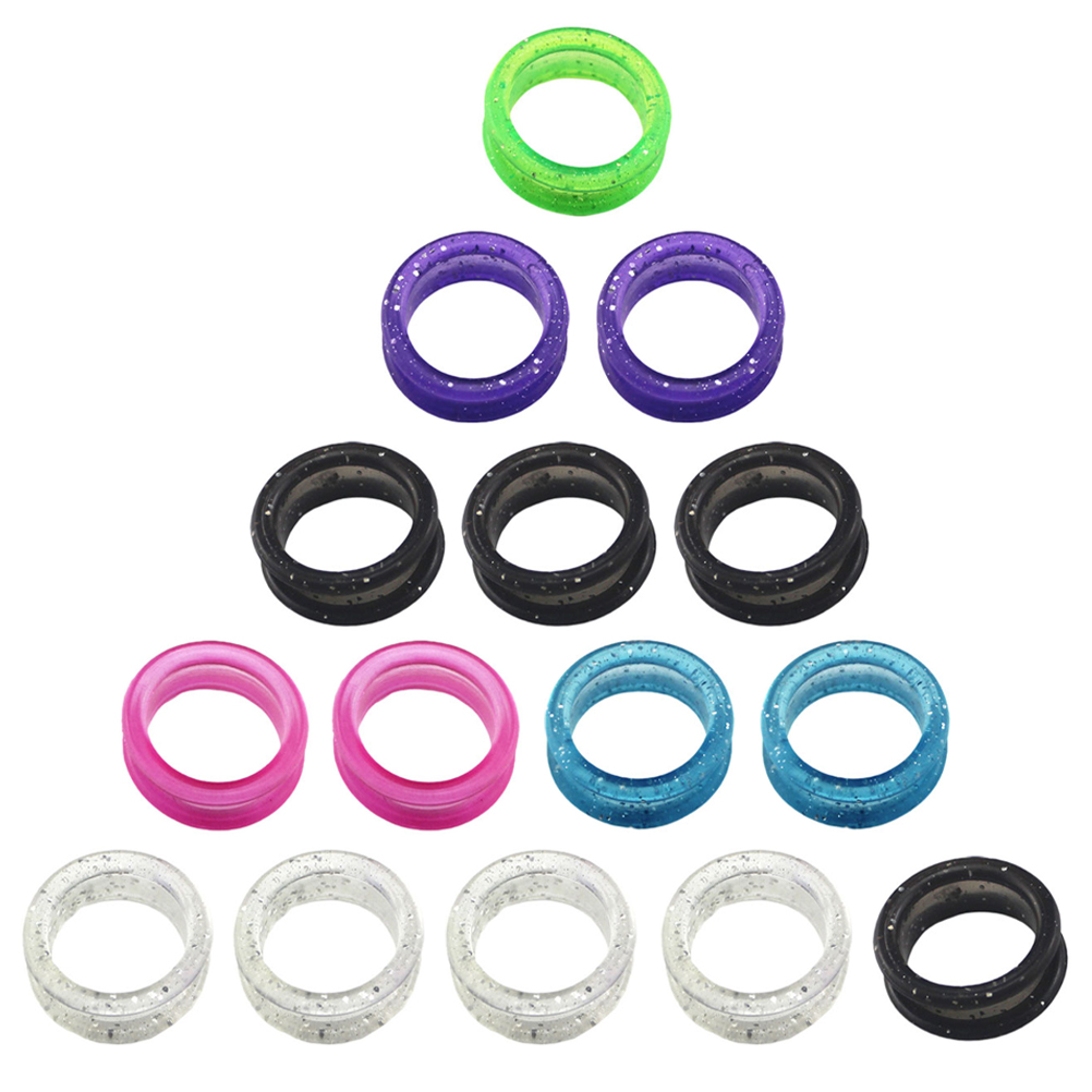 16Pcs Scissors Rings Inserts Hair Shears Grips Shears Finger Rings Silicone Scissors Finger Rings Shear Thumb Inserts