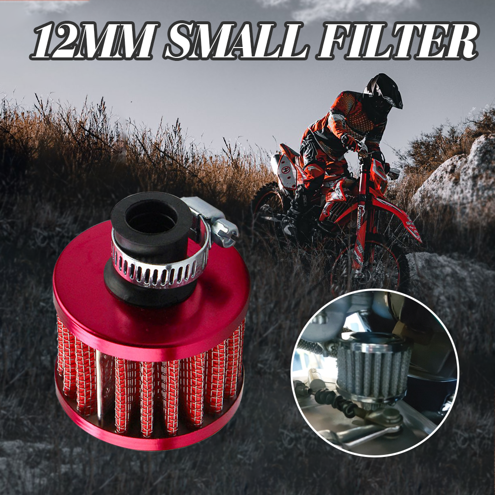 Universal Car Air Filter 12mm For Motorcycle Cold Air Intake High Flow Modified Multi-Color Air Filter