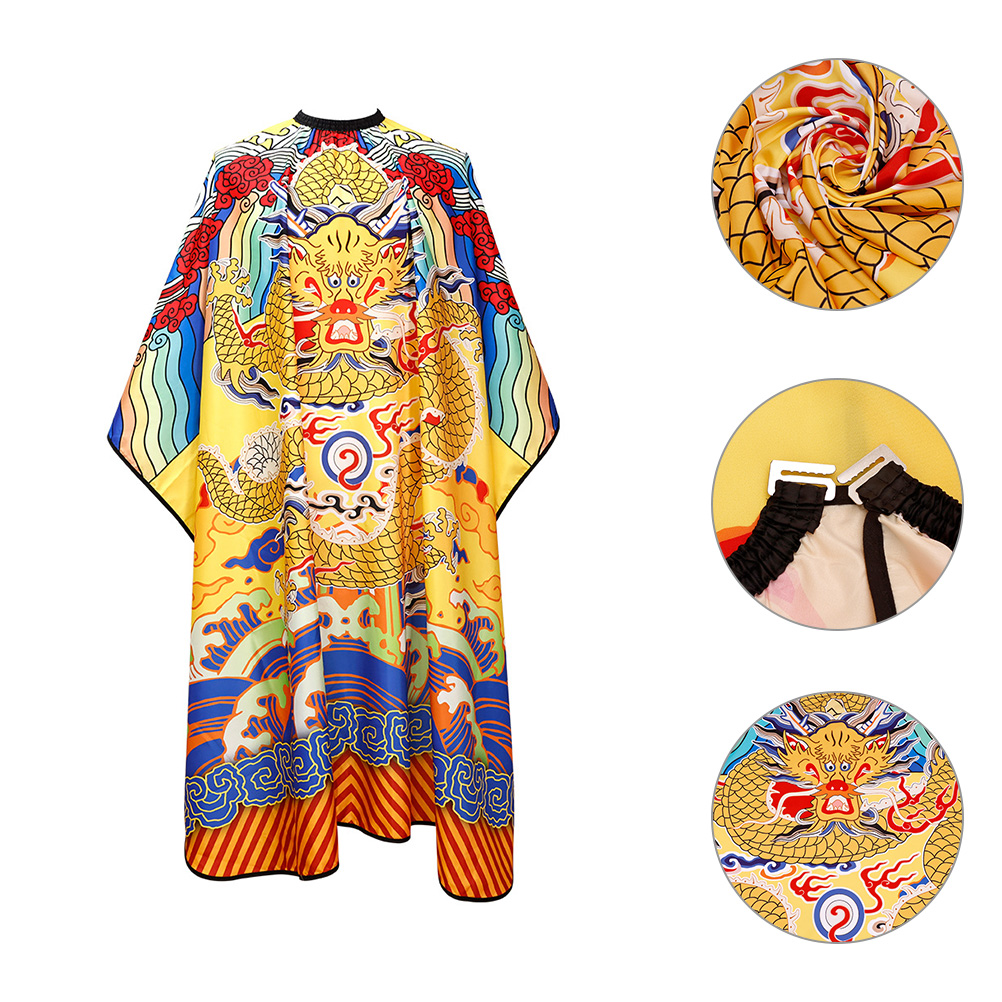 Chinese Style Hair Cutting Cape Barber Haircut Cape Decorative Hair Stylist Cape Large Hairdressing Cape
