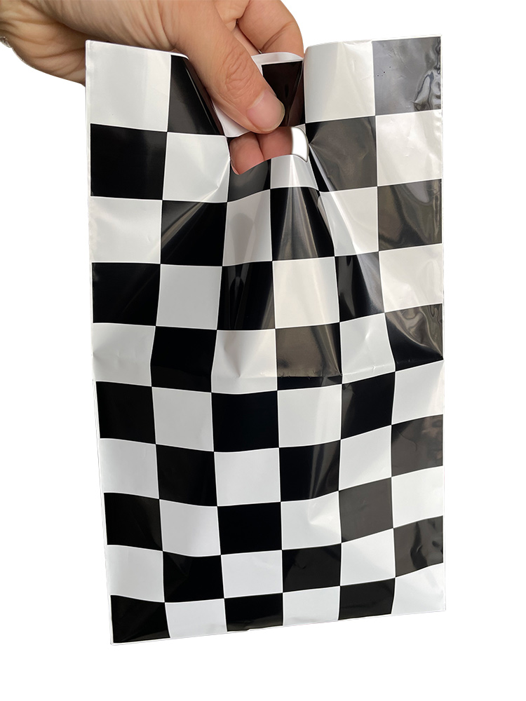 30Pcs/Set Race Car Goodie Gift Bags Racing Treat School Black and White Checkered Party Supplies for Two Fast Themed Birthday