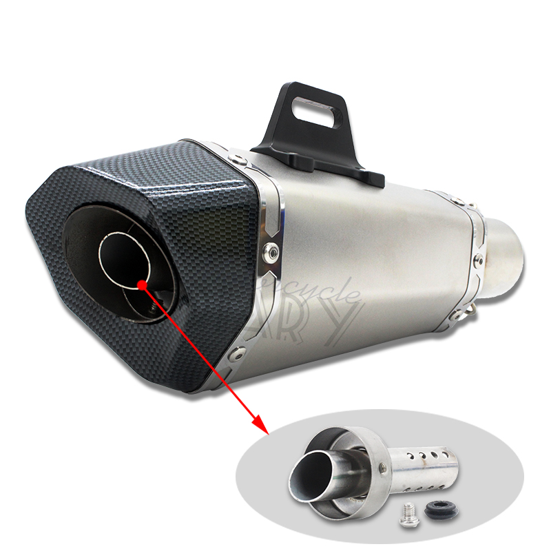 For Kawasaki ER6N ER6F Versys 650 Z650 Ninja 650 Motorcycle Exhaust Escape Moto Full Systems Muffler DB Killer Front Link Pipe