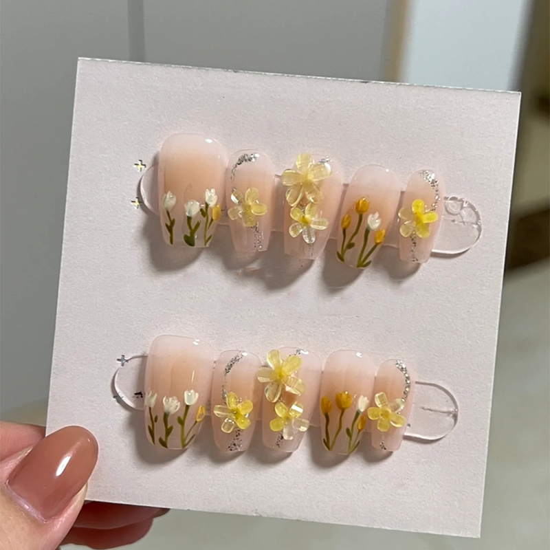 5D Daisy Embossed Nail Stickers Love Heart Flower Lace Elegant Manicure Engraved Transfer Slider Summer Nail Accessories Decals