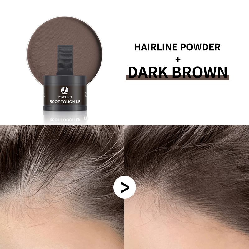 Lewedo Water Proof Hair Line Powder 4g Hairline Shadow Powder Natural Cover Makeup Hair Concealer Unisex Hair Loss Products