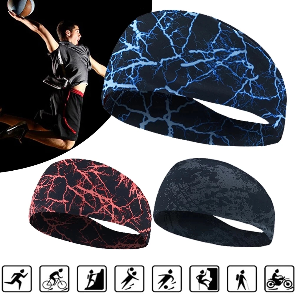 1Pcs Ultra-Thin Sports Sweatband Breathable Absorbent Headband Sweat Hair Head Band Soft Smooth Outdoor Sport Yoga Headband