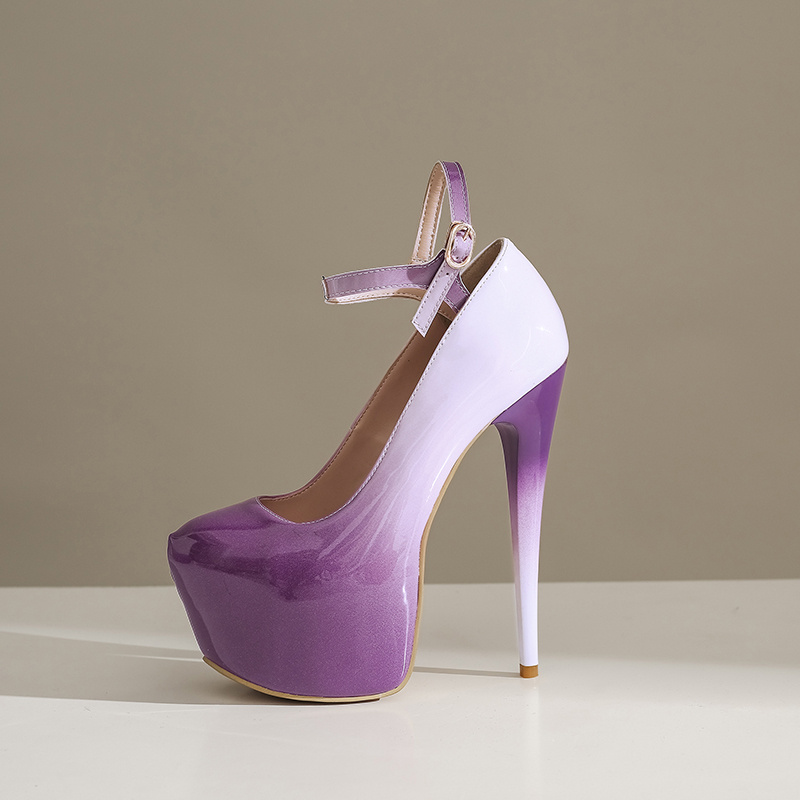 2025 new High Sexy Heels Platform Large 48 Women's Heeled Spring Autumn Patent Leather Pump Dance Party Shoes Ladies Big Size e92e