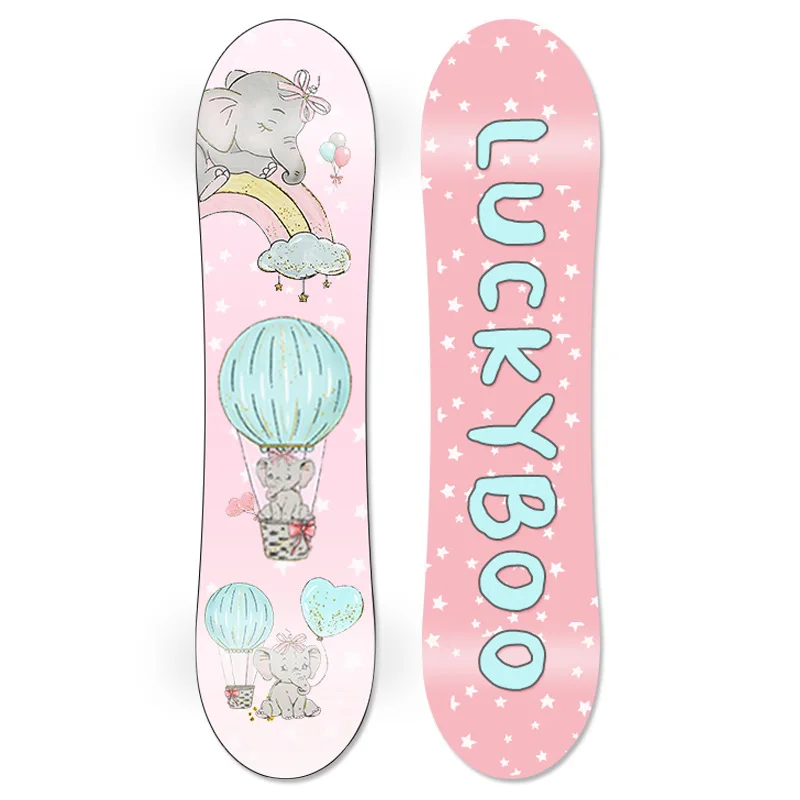 LUCKYBOO Children's Snowboard Winter Outdoor Sport Free Skiing Boy Girl Beginners Learn Ski Board Equipment80cm90cm