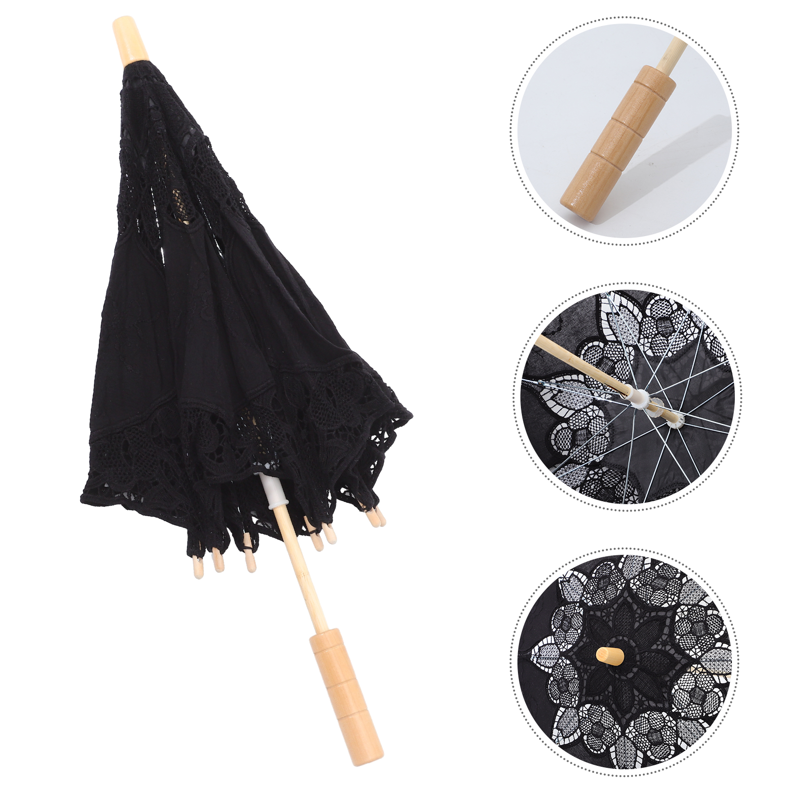 Wedding Costume Umbrella Cosplay Lace Umbrella Decor Lace Parasol Prop Photography Prop