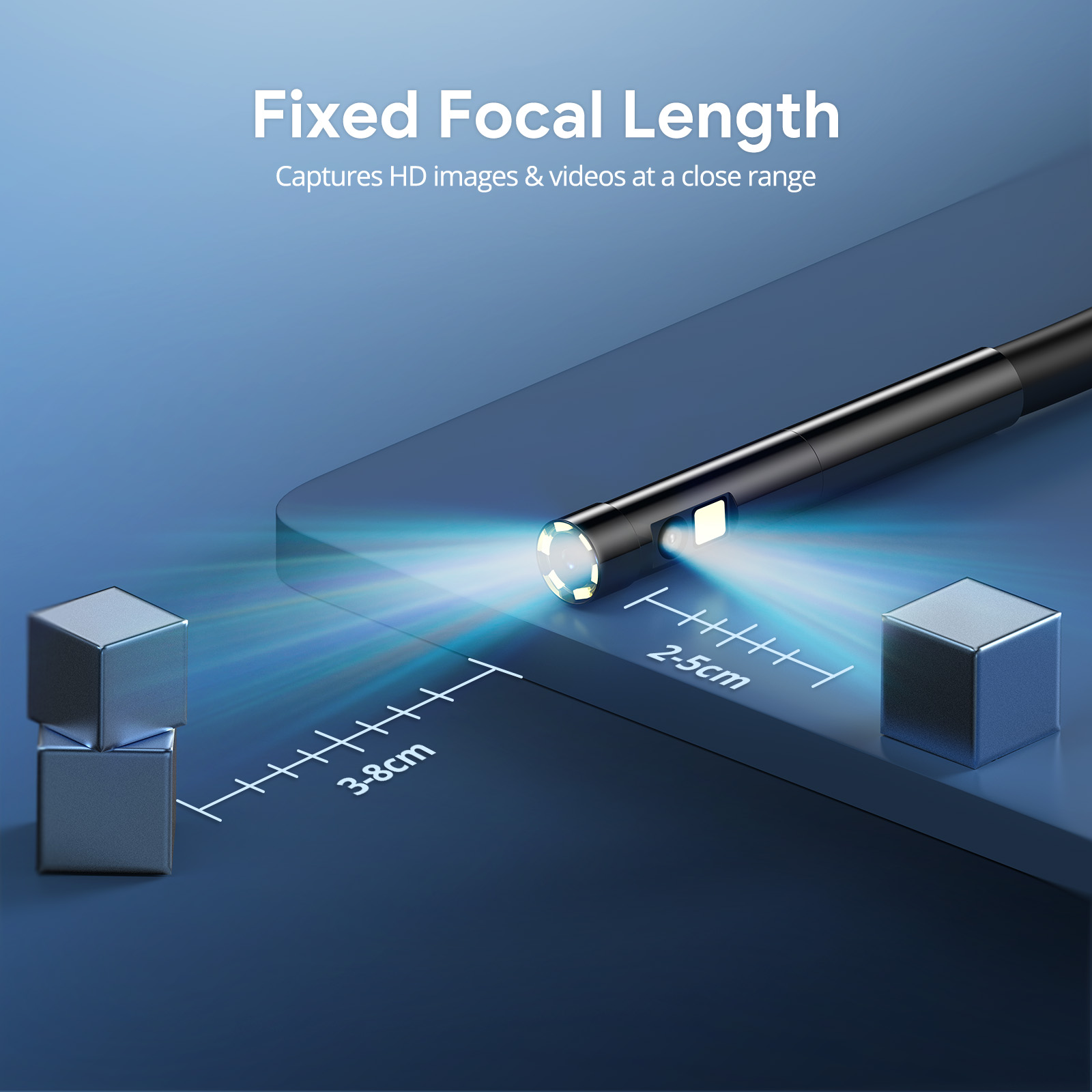 DEPSTECH 1080P Endoscope Camera 2MP Dual Lens 5.5mm/ Triple Lens 8mm 4.3inch Screen Borescppe Industry Endoscopic for Cars DS380