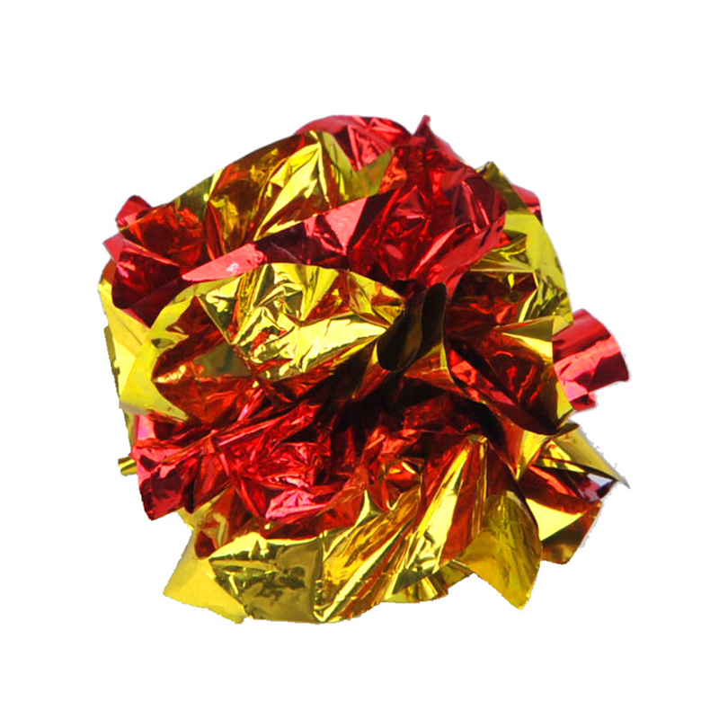 20PCS Pet Interactive Sound Paper Balls Cat Toys Tinfoil Ball Pet Toy