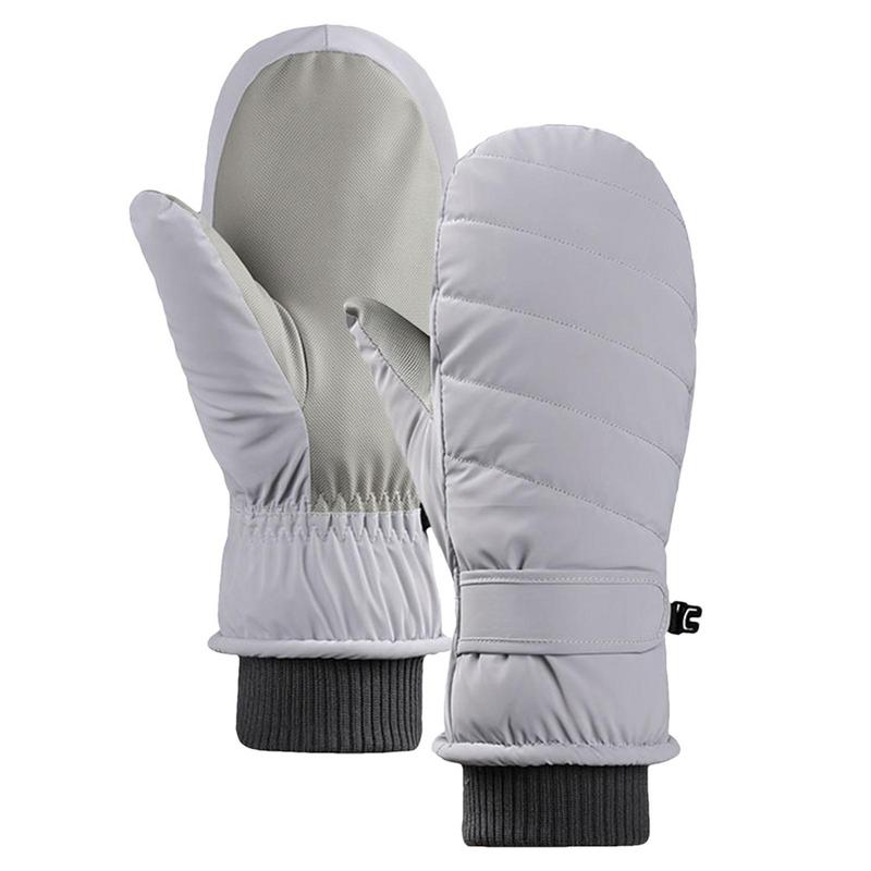 Men Women Winter Skiing Snowboarding Can Touch Screen Waterproof Thermal Thick Snow Gloves Snowmobile Mittens Black White Gray