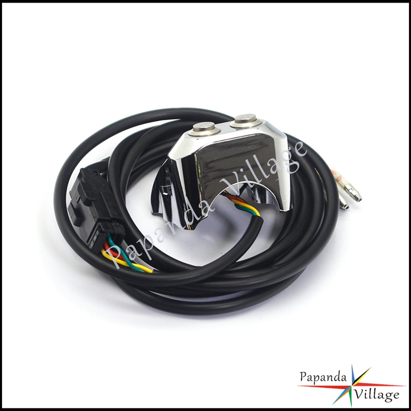 For Harley Dyna Sportster V-Rod AERO AERO-A Motorcycle Air Ride 1 Inch Handlebar Switches Controller 3 Wires 2 Buttons Switch