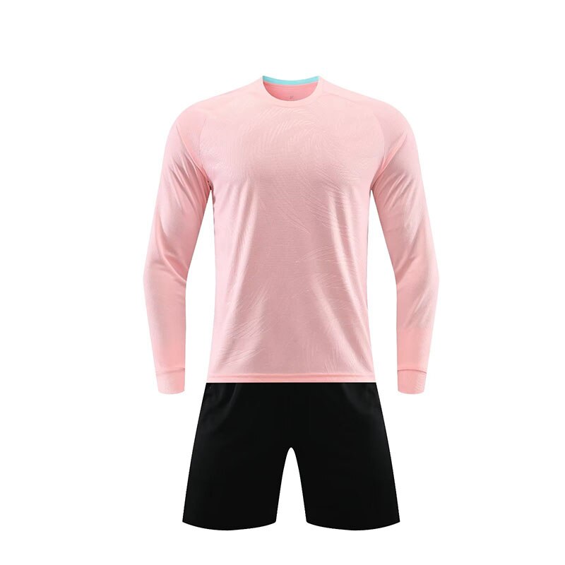 Men Football Jersey Set 2 Piece Custom Soccer Uniform For Children Women 2023 Polyester Short Sleeve Professional Tee Pants