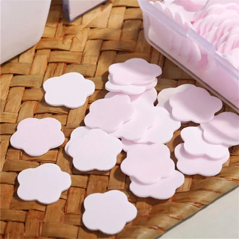 bag Portable Soap Paper Flakes Bath Hand Washing Disposable Soap Slice Mini Flower Travel Scented Petal Handwashing Soap o240629