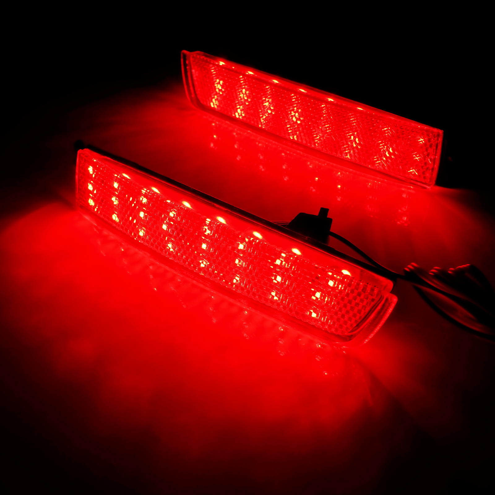 For Nissan Juke Murano Sentra Quest Infiniti FX35 FX37 F50 QX70 Red LED Rear Bumper Reflector Brake Stop Light Lamp