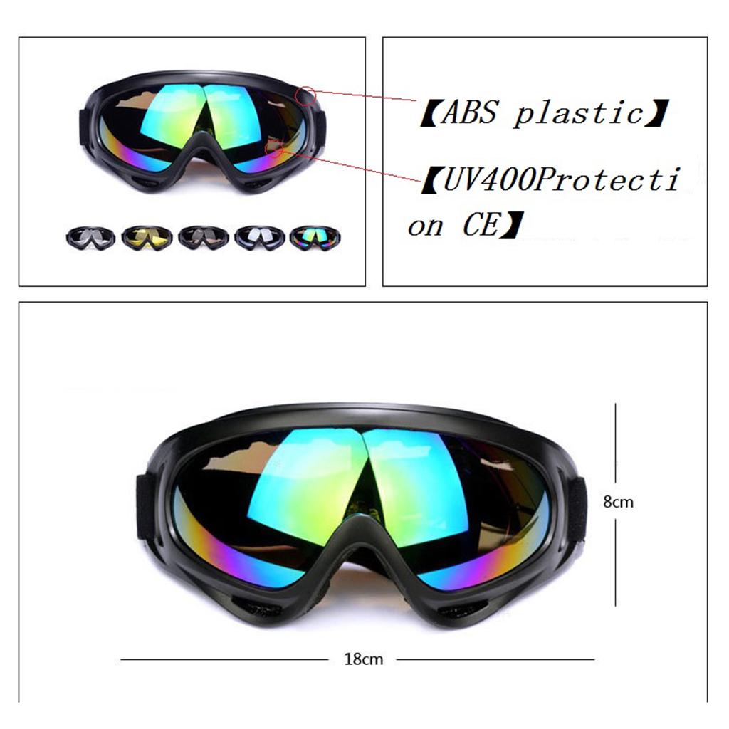Motorcycle Glasses Anti Glare Motocross Sunglasses Sports Ski Goggles Windproof Dustproof UV Protective Gears Accessories