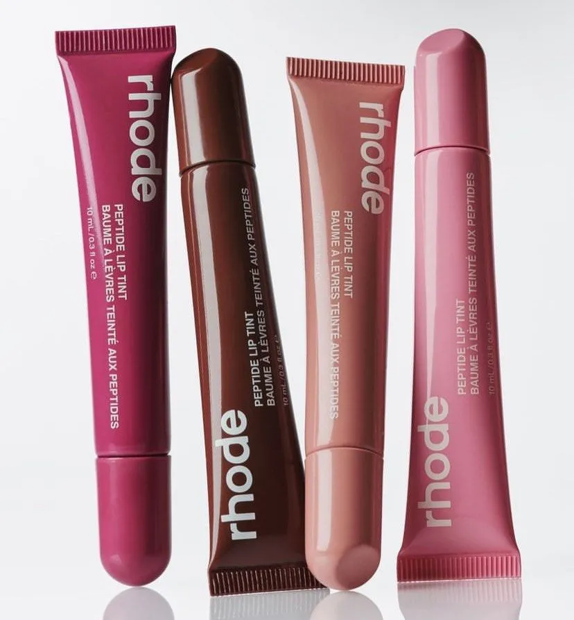 Make up Lip Gloss rhode Toast Espresso Raspberry jelly Ribbon Hailey lipstick Moisturizing Shiny glitter liquid lipstick clear lipgloss beauty Cosmetics 4colors